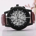 Leather strap sport men watch 2014